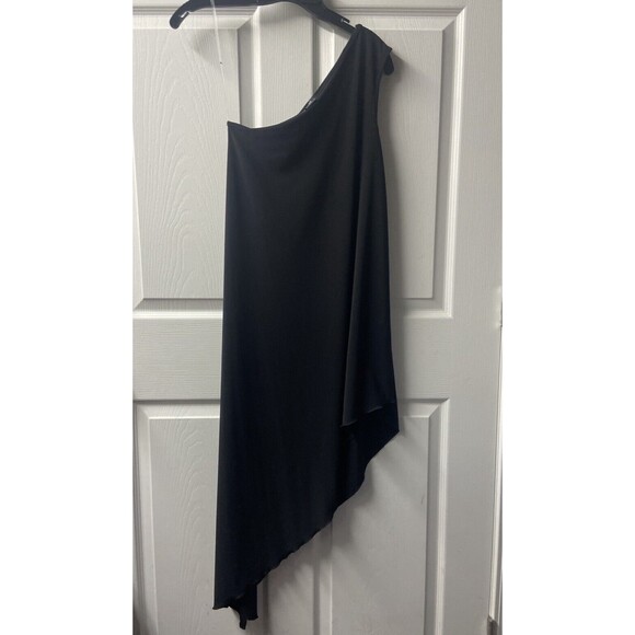 Ducci Womens Swim Coverup Black Stretch  One Size Asymetrical Size 8 - Picture 1 of 3
